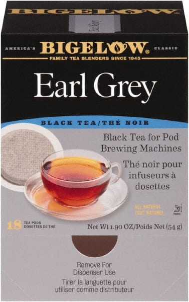 Pack of (18), Earl Grey Black Tea Pods, 1.90 oz MPN:BTC008906
