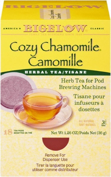 Pack of (18), C ozy Chamomile Herbal Tea Pods, 1.90 oz MPN:BTC10906