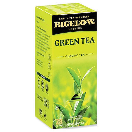 Tea, Green Tea, Tea Bag, Caffeinated, Tea, 0.33 lbs, 28 PK MPN:00388