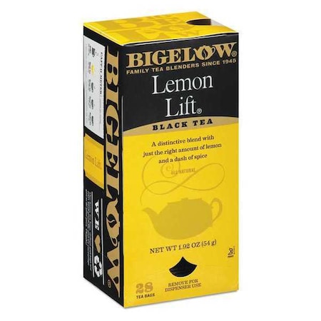Tea, Lemon, Tea Bag, Caffeinated, Tea, 0.25 lbs, 28 PK MPN:10342