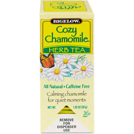 Bigelow® Caffeine-Free Herbal Tea Cozy Chamomile 8 Oz Single Cup Bags 28/Box BTC00401