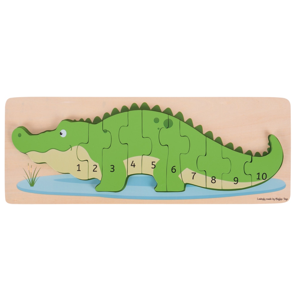 Bigjigs Toys Crocodile Number Puzzle MPN:BJTBJ029