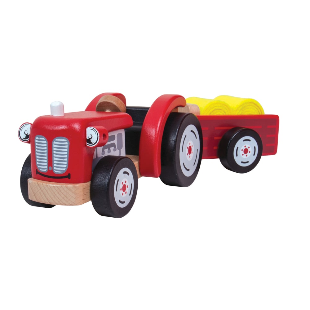 Bigjigs Toys Tractor And Trailer Playset MPN:BJTT0502