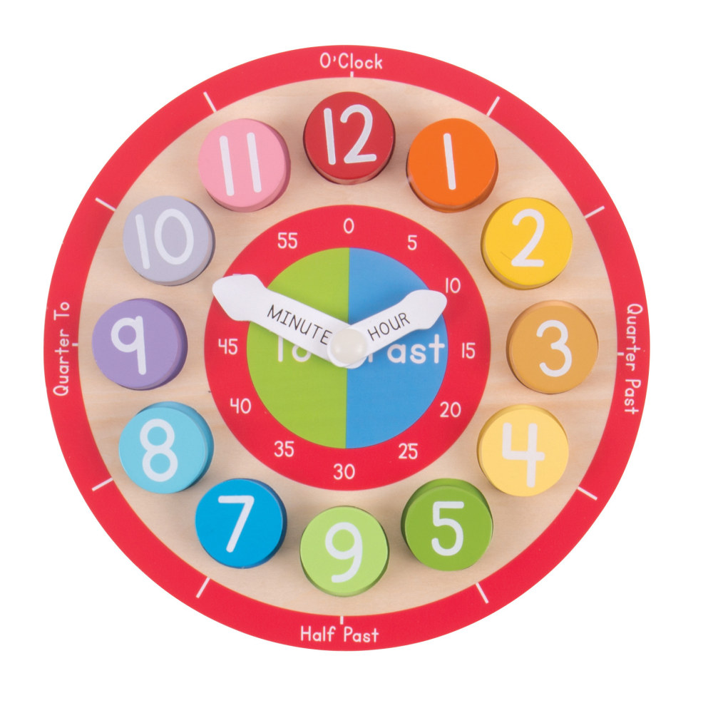 Bigjigs Toys Teaching Clock MPN:BJTBJ906