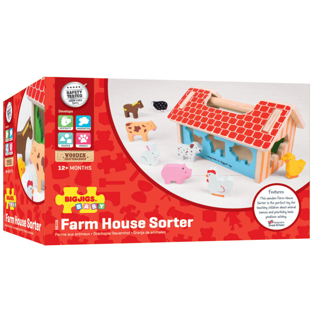Bigjigs Toys Ltd. Baby Bigjigs Farm House Sorter MPN:BJTBB108