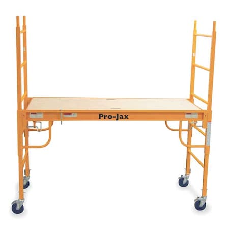 Scaffold Tower, 2 to 4 ft H, 72 in W, 29 in D, Steel, 1, 000 lb Load Capacity MPN:0127-006-0