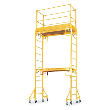 Scaffold Tower, 2 to 11 ft 6 in H, 72 in W, 29 in D, Steel, 1, 000 lb Load Capacity MPN:0127-006-2