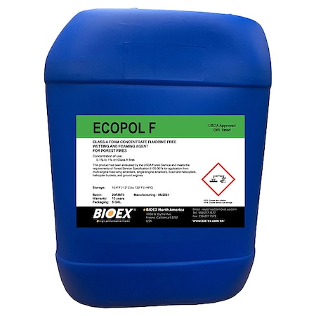 Firefighting Foam, Fluorine-Free Foam Concentrate, 5 gal Pail MPN:F05.10.0015