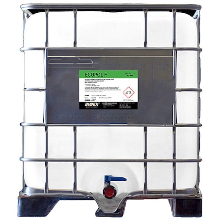 Firefighting Foam, Fluorine-Free, Concentrate, Tote, 265 gal MPN:F05.10.0019
