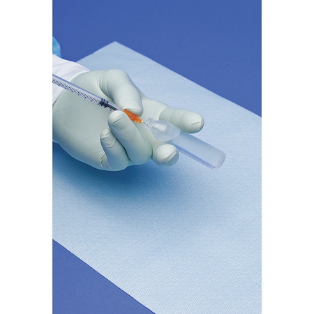 Prep Mat, Polyolefin, Air-Laid Paper, Polyethylene, 9 27/32 in W x 16 in L, Blue, 200 PK MPN:S-BCPM
