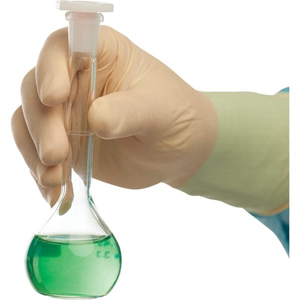Series Bioclean Disposable Gloves: Size 10, 7.87 mil, Uncoated-Coated Latex, Cleanroom Grade, Unpowdered MPN:BASL10.0