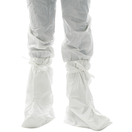BioClean Disposable Boot Covers, Polyethylene, Elastic Closure, White, Universal MPN:BDOB