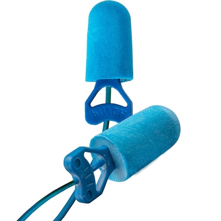Not Applicable Disposable Foam Earplugs, Bullet Shape, 32 dB, Blue, 100 PK MPN:PF-D