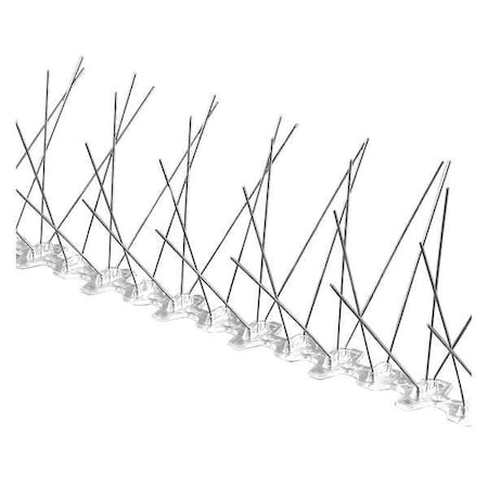 Bird Repellent Spikes, Bird-Flite, 50 ft., Color: Silver MPN:BP-F250