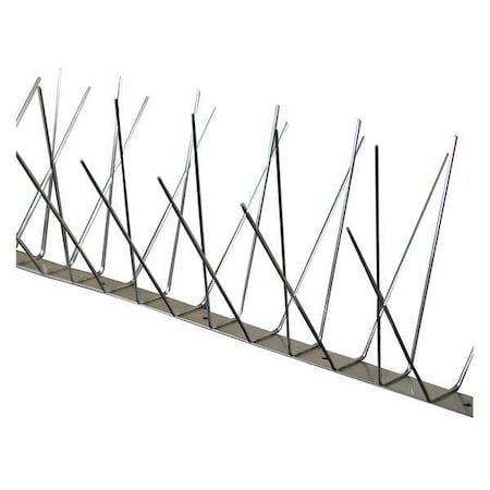 Bird Repellent Spikes, Dura-Spike, 102 ft., Color: Silver MPN:BP-S4100
