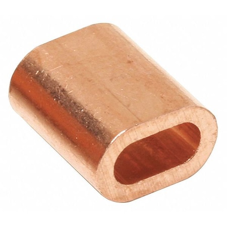 Copper Ferrule, 1/8 in W, 3/4 in H, PK100 MPN:nc-n100