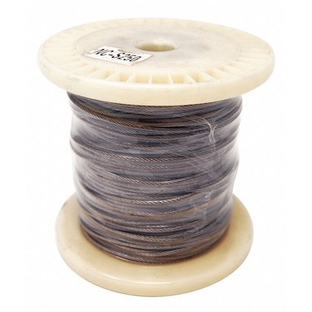 Netting Perimeter Cable, 250ft W, 1/8 in H MPN:nc-s250