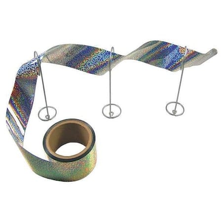 Visual Bird Repellers, 100 ft, Silver MPN:TAPE-100