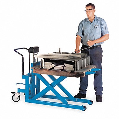 Scissor Lift Cart 2200 lb Steel Fixed MPN:LVE-100