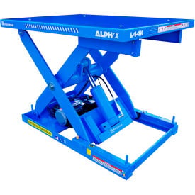 Bishamon Alpha L44K Single Scissor Lift Table Hand Operated 4400 lb. Cap. 48