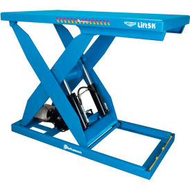 Bishamon® OPTIMUS Lift5K Power Scissor Lift Table 72 x 48 5000 Lb. Cap. Hand Control 115V L5K-4872-115-H