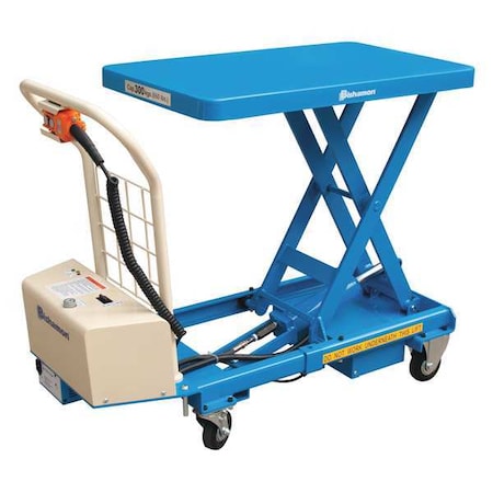 Mobile Scissor Lift Table, 660 lb. Cap, 24VDC MPN:BX-30B