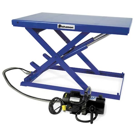 Scissor Lift Table, 550 lb. Cap, 115V, 23-1/2