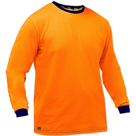 High-Visibility Shirt, Cotton, Polyester, Orange, L MPN:310M6118-O/L