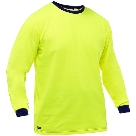 High-Visibility Shirt, Cotton, Polyester, Yellow, 4XL MPN:310M6118-Y/4X