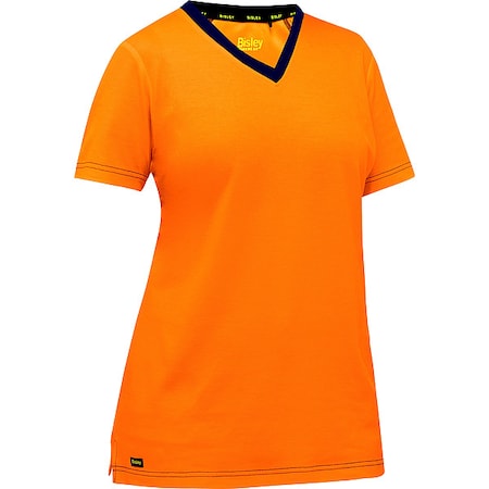 High-Visibility Shirt, Cotton, Polyester, Orange, XL MPN:310W1118-O/XL
