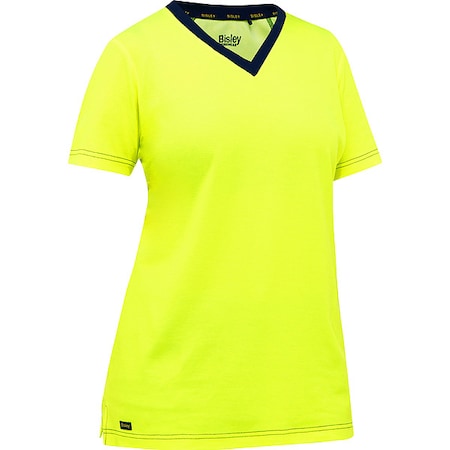 High-Visibility Shirt, Cotton, Polyester, Yellow, XL MPN:310W1118-Y/XL