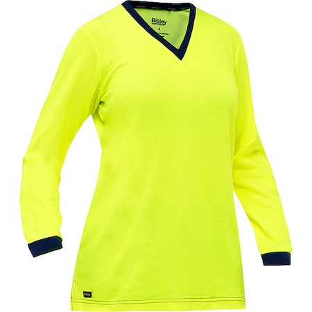 High-Visibility Shirt, Cotton, Polyester, Yellow, S MPN:310W6118-Y/S