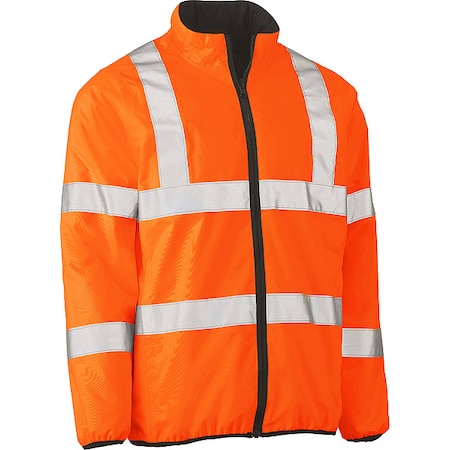 Puffer Jacket, Polyester, Class 3 R, Hi-Vis Orange, L MPN:333M6350H-OR/L