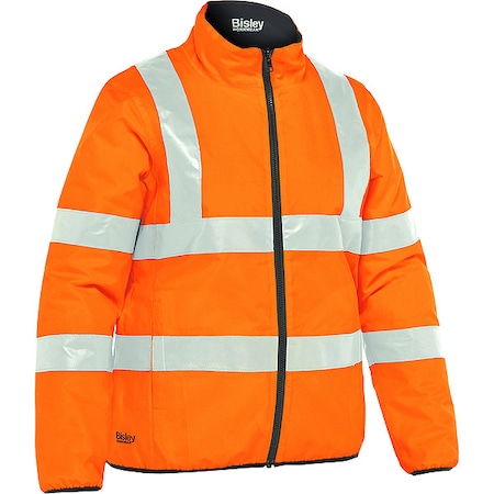 Women's Puffer Jacket, Polyester, Class 3 R, Hi-Vis Orange, S MPN:333W6350H-OR/S