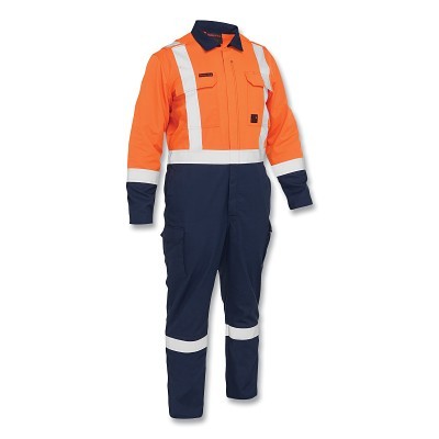 Ar/Fr Ripstop Coverall Orange/Navy S MPN:385MFRHC-ON/S