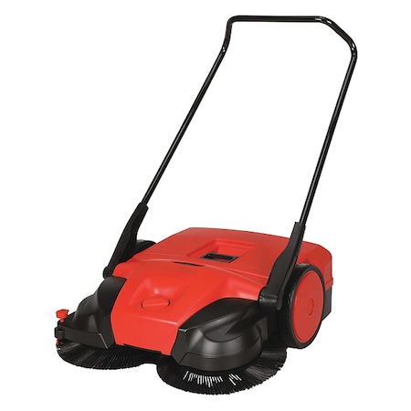 Push Sweeper, 31 in.W, 13.2 gal, WalkBehind MPN:BG477