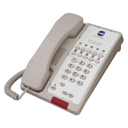 Hospitality Telephone, Analog, Wall or Desk Cream MPN:38TS10-C