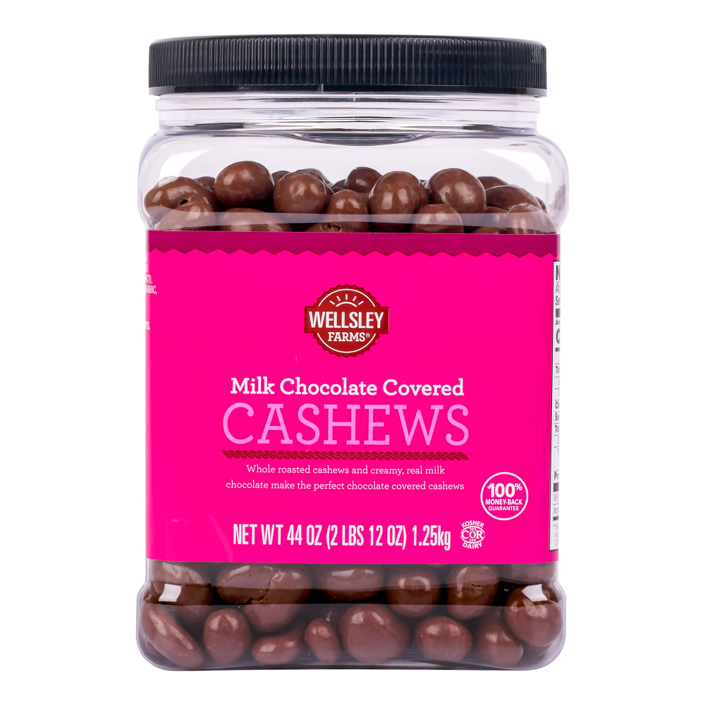 Wellsley Farms Milk Chocolate Covered Cashews, 44 Oz MPN:888670065495