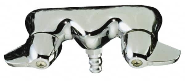 Exposed, Two Handle, Chrome Coated, Brass, Bath Faucet MPN:123-004