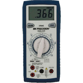 BK Precision 2704CKIT Manual Ranging Digital Multimeter with Transistor TestKit and Test Leads 2704C KIT