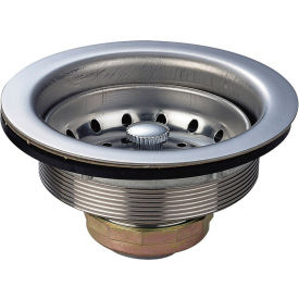 BK Resources Stainless Steel Basket Drain with Crumb Cup 3-1/2