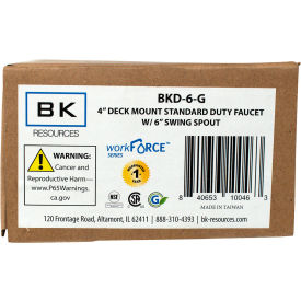 WorkForce Standard Duty Faucet 6