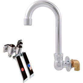 OptiFlow Dual Pedal Knee Valve Kit with Splash Mount Faucet 3-1/2