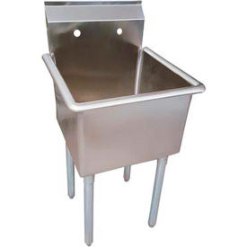 BK Resources® Utility Sink 1 Compartment SS 24L x 24W x 14D BKUS-1-24-14