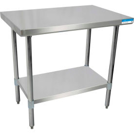 BK Resources 430 Stainless Steel Table 48 x 30