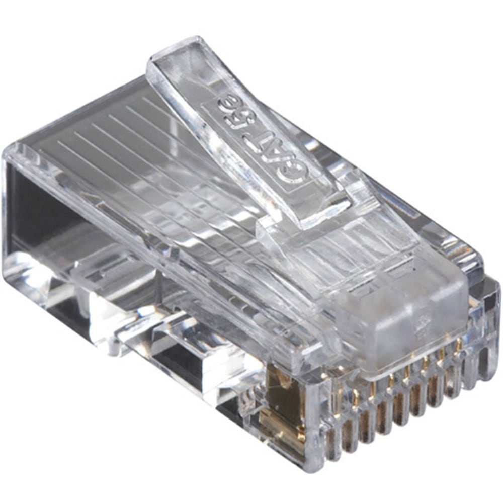 Black Box CAT5e Modular Plug - Network connector - RJ-45 (M) - unshielded - CAT 5e (pack of 50) (Min Order Qty 5) MPN:C5E-MP-U-50PAK
