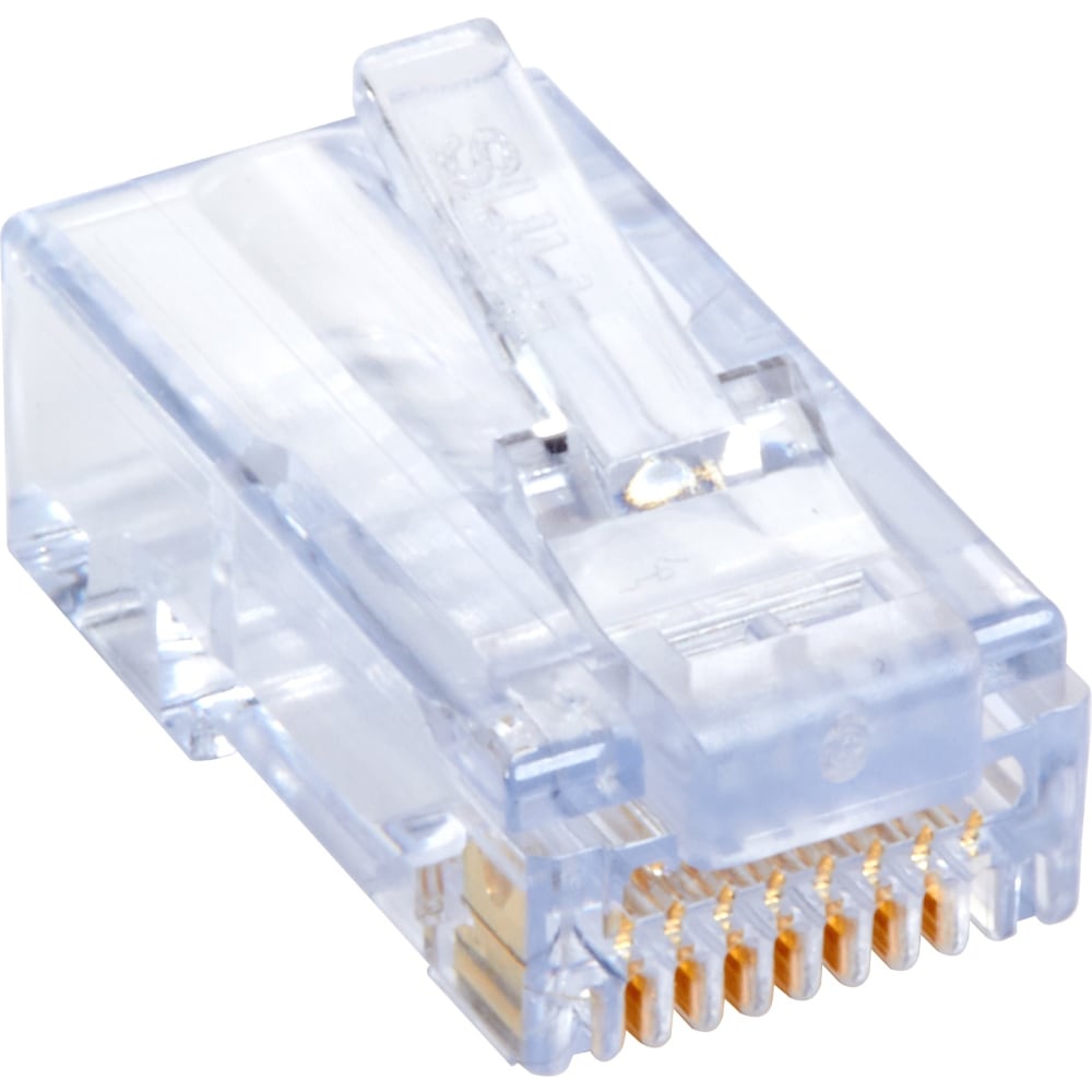 Black Box CAT6 EZ RJ45 Modular Plug Connector-Unshielded TAA 100-Pack - 100 - 1 x RJ-45 Network Male - TAA Compliant MPN:C6EZUP-100PAK