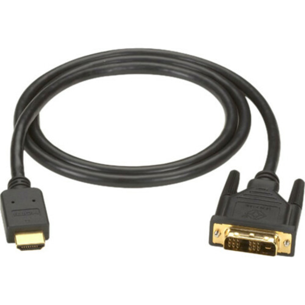 Black Box HDMI to DVI-D Cable, M/M, PVC, 2-m (6.5-ft.) - 6.56 ft DVI/HDMI Video Cable - EVHDMI02T002M MPN:EVHDMI02T-002M