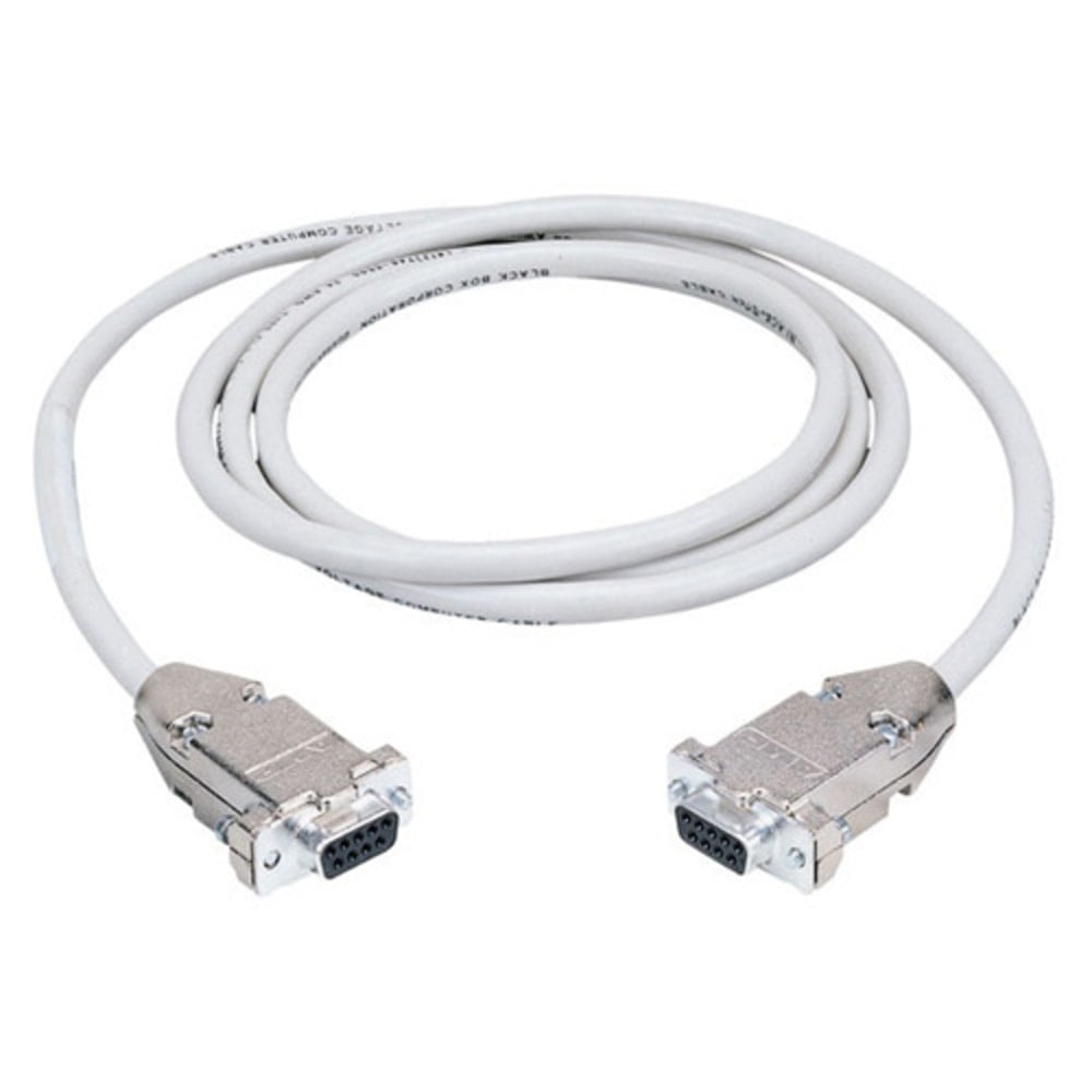 Black Box Serial Null Modem Cable - DB-9 Female Serial - DB-9 Female Serial - 50ft - Beige MPN:EYN257T-0050-FF