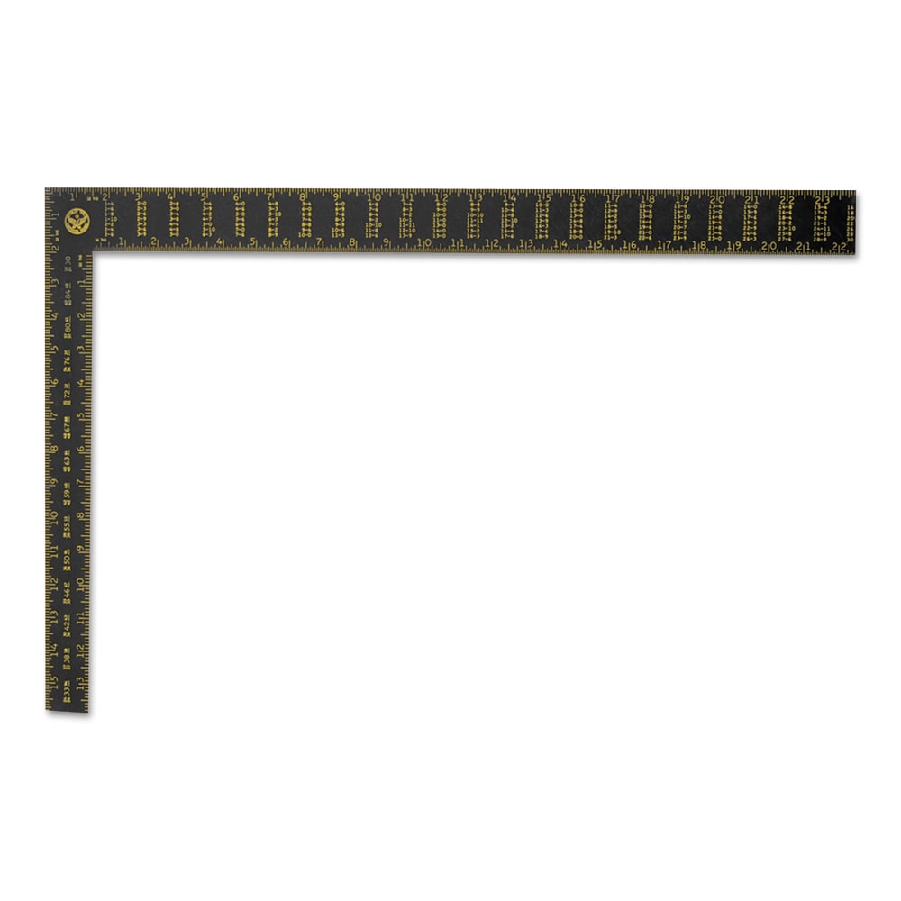 Stanley Premium Aluminum Rafter Squares, 16 in x 24 in, Back 1/16; Face 1/16, Aluminum MPN:680-45-011
